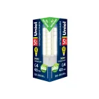 Лампа светодиодна прозрачная 5 Вт Теплый белый свет 3000К Картон ТМ Uniel LED-JC-220/5W/3000K/G4/CL GLZ09TR