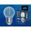 Лампа светодиодная Форма шар прозрачная Серия Sky Теплый белый свет (3000К) LED-G45-9W/3000K/E27/CL PLS02WH