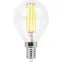 Лампа светодиодная LED 9вт Е14 теплый шар FILAMENT