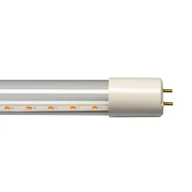 Лампа светодиодная для растений 9W LED-T8-9W/SPSB/G13/CL PLP30WH Форма T8, прозрачная. Спектр для рассады и цветения.