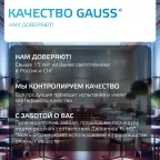 Лампа светодиодная филаментная LED 12 Вт 750 лм 4100К шар P45 нейтральный E27 AC 220В прозрачная колба Elementary Gauss