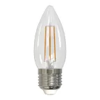 LED-C35-5W/NW/E27/CL/DIM GLA01TR Лампа светодиодная диммируемая. Форма свеча, прозрачная. Серия Air. Белый свет (4000K). Картон. ТМ