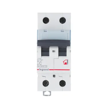 Выключатель автоматический двухполюсный TX3 6000 63А C 6кА | 404048 | Legrand