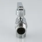 Кран шаровой угловой 1/2'x1/2' для подключения санитарных приборов