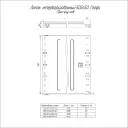 Лоток неперфорированный Профи HDZ 500х50x3000 (1,0 мм) (6 м/уп)