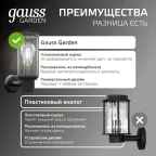 Светильник архитектурный ДБУ под лампу 60 Вт 1хE27 AC 220В IP54 105х142х240мм Vega Gauss