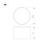 Светильник SP-CYLINDO-R160-18W Warm3000 (WH, 110 deg, 230V) (IP54 металл, 3 года)
