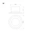 Светильник светодиодный MS-DROP-BUILT-R105-14W Warm2700 (WH, 85 deg, 230V) (ARL, IP54 Металл, 5 лет)