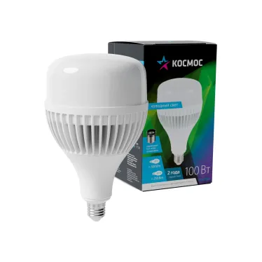 Лампа светодиодная LED 100Вт 220В E27 D120х205 6500К дневной 9500 лм