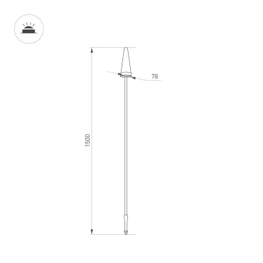 Светильник DL-INTENSO-S300x1200-40W White6000 (WH, 120 deg, CRI90, 230V) (Arlight, IP40 Металл, 5 лет)