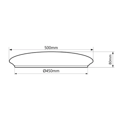 Светильник светодиодный стационарный с пультом 90W, Max. 8910Lum, 3000К-6400K, AL7800 Lunar glow RGB (45438.45.90.77RGB) | 41747 | FERON