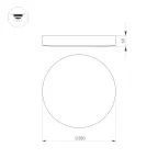 Светильник SP-FLOWER-R280-15W Day4000 (WH, 110 deg, 230V) (Arlight, IP54 Пластик, 3 года)