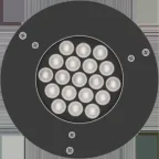 Светильник LIGHTFALL S LED 24W D50 827 BL