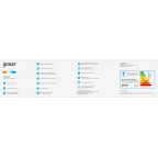 Светильник светодиодный настенный бра 12 Вт 730 лм 4000К AC 220В Белый IP20 440х80х100мм Safo Gauss