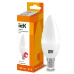                  Лампа светодиодная C35 свеча 7Вт 230В 3000К E14 IEK
               
