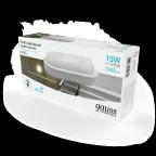 Светильник светодиодный пылевлагозащищенный для ЖКХ Elementary овал 15W 1100lm 4000K 160-260V IP65 200*98*46мм белый LED 1/40 | 161411215 | Gauss