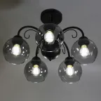 Светильник Берта 151 черн.муар (Плафон 06333) НСБ 01-5х60-132 Е27 ИУ