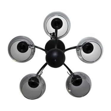 Светильник Берта 151 черн.муар (Плафон 06333) НСБ 01-5х60-132 Е27 ИУ