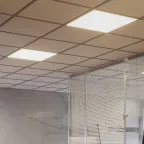 Светильник светодиодный ДВО 30 Вт 3750 лм 4000К AC 220В IP40 595х595х50мм призма с БАП аварийный CRI»90Ra для школ MiR Gauss
