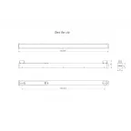 Светильник Box SE 30/3000 opal 6K Black clip А Т-1500