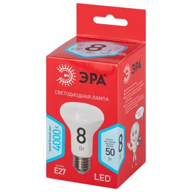 Лампа светодиодная RED LINE LED R63-8W-840-E27 R E27 8Вт рефлектор нейтральный