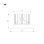 Светильник SP-LINE-HANG-6085-L995-37W Warm3000 (RAL9005, 120 deg, EM3h, 230V) IP33 (Arlight, Алюминий)