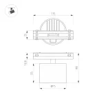 Светильник SP-LINE-HANG-6085-L995-37W Warm3000 (RAL9005, 120 deg, EM3h, 230V) IP33 (Arlight, Алюминий)