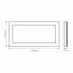Панель IM-300x600A-18W White (, IP40 Металл, 3 года)