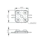 Светильник SP-SPICY-WALL-MINI-TWIN-S104x39-2x3W Warm3000 (WH, 40 deg, 230V) (, IP20 Металл, 3 года)