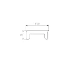 Светильник DL-EDGE-R300-24W Day4000 (WH, 115 deg, 230V) (IP40 металл, 3 года)