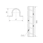 Светильник DL-EDGE-R300-24W Day4000 (WH, 115 deg, 230V) (IP40 металл, 3 года)