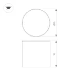 Светильник SP-CYLINDO-R75-7W Day4000 (WH, 110 deg, 230V) (IP54 металл, 3 года)