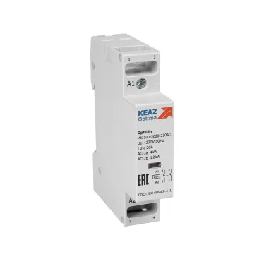Контактор 230В AC 2НО 20А OptiDin MK-100-2020-230AC