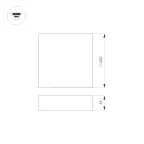 Светильник IM-QUADRO-EMERGENCY-3H-S400x400-44W Day4000 (WH, 120 deg, 230V) (Arlight, IP40 Металл, 2 года)