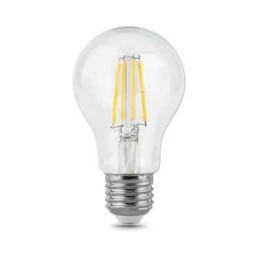 Лампа светодиодная филаментная LED 10 Вт 970 лм 4100К А60 груша нейтральный E27 AC 220В прозрачная колба Black Filament Gauss