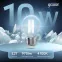 Лампа светодиодная филаментная LED 10 Вт 970 лм 4100К А60 груша нейтральный E27 AC 220В прозрачная колба Black Filament Gauss