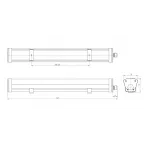 Светодиодный светильник Diora LPO/LSP 19/2100 Mini-6 opal 2100лм 19Вт 4000K IP65 0.9PF 90Ra Кп1