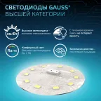 Лампа светодиодная LED 16 Вт 1520 лм 4100К А60 груша нейтральный E27 AC 220В Black Gauss