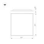 Светильник DL-TITAN-FRAMELESS-S600x600-40W Warm3000 (WH, 120 deg, CRI90, 230V) (Arlight, IP40 Металл, 5 лет)