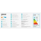 Светильник светодиодный настенный бра 6 Вт 300 лм 4000К AC 220В Черный IP20 290х110х40мм Elena Gauss