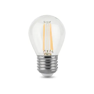 Лампа светодиодная филаментная LED 9 Вт 710 лм 4100К шар P45 нейтральный E27 AC 220В прозрачная колба Black Filament Gauss