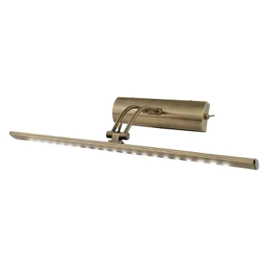Светильник светодиодный для подсветки картин и зеркал.ULT-F34-7W/4000K IP20 ANTIQUE BRASS 600Лм. Механический выключатель. Античная латунь