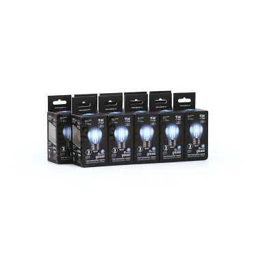 Лампа светодиодная филаментная LED 9 Вт 710 лм 4100К шар P45 нейтральный E27 AC 220В прозрачная колба Black Filament Gauss
