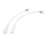 Соединительный кабель (2pin) герметичный (IP67) 2х1,0кв мм белый, REXANT