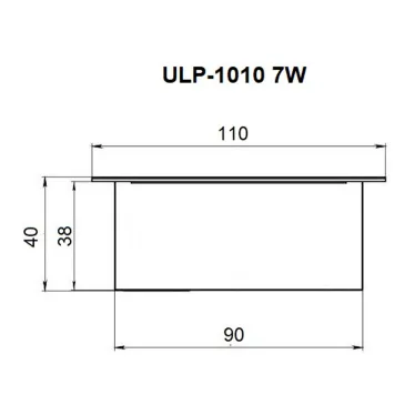 Светильник светодиодный потолочный встраиваемый ДПО ULP-1010 7W/4000К IP40 GRILYATO WHITE. Белый свет (4000K). 788Лм. Для ячеек 100x100мм. Корпус белый. В комплекте с и/п. ТМ Uniel