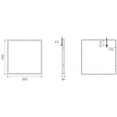 Светильник светодиодный Office IP65 SE 50/6400 microprism 3K