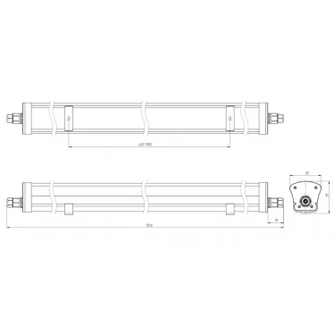 Светильник LPO/LSP SE 40/4500 Mini-12 opal 3K T