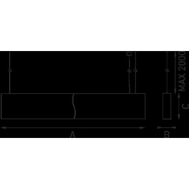 Светильник светодиодный PROFILE 60H S LED 1500 BL 3000K DALI | 1248001800 | Световые Технологии