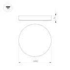 Светильник SP-FLOWER-R410-32W Warm3000 (WH, 110 deg, 230V) (Arlight, IP54 Пластик, 3 года)
