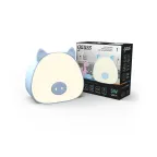 Светильник ночник настольный 5 Вт 200 лм 2700-6000К DC 5В Голубой IP20 112х54х109мм с Li-ion акк 1200мА диммируемый Qplus Gauss